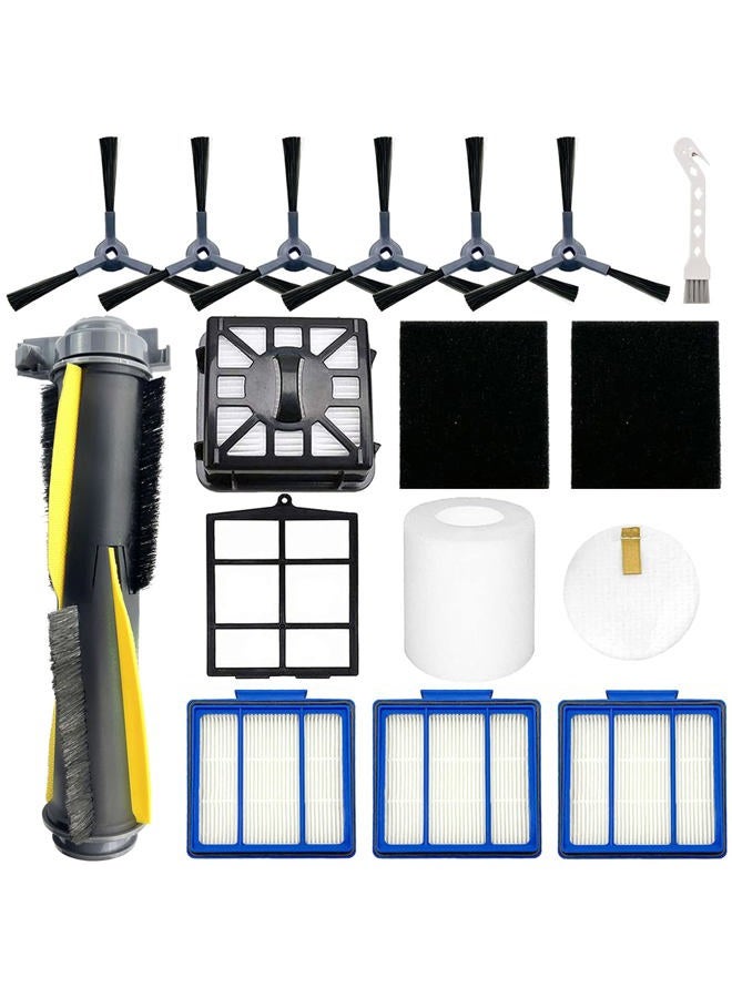 Bvhonwe Accessories Kit for Shark IQ RV1001AE AV911S EZ AV1010AE RV1000 RV1001 AV970 AV993 AV1002AE,1 Main Brush,3 Filter,6 Side Brushes,1 Pre Filter,1 Filter&1 Pre-Motor Foam&Felt Filter - Image 1