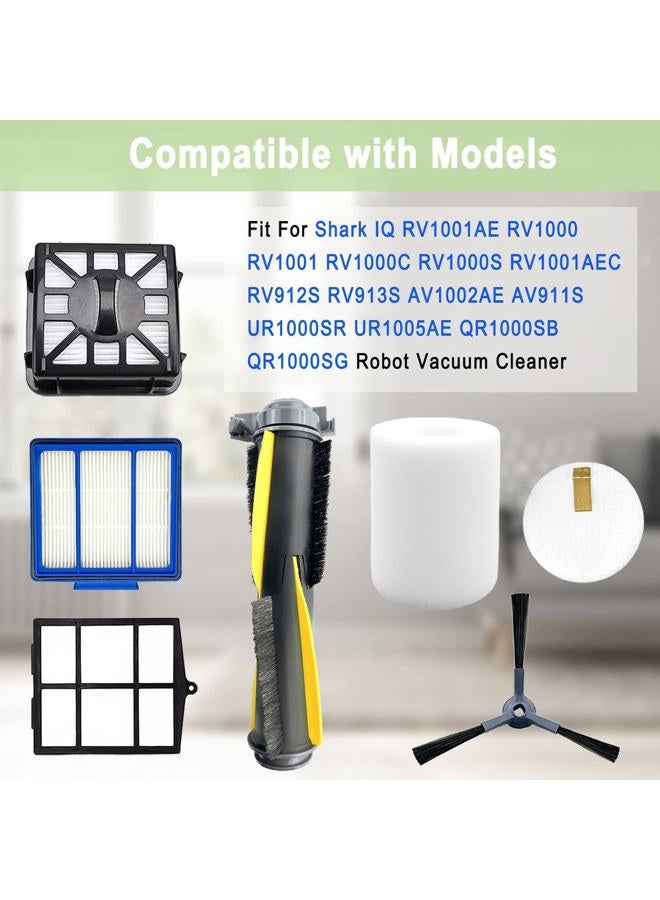Bvhonwe Accessories Kit for Shark IQ RV1001AE AV911S EZ AV1010AE RV1000 RV1001 AV970 AV993 AV1002AE,1 Main Brush,3 Filter,6 Side Brushes,1 Pre Filter,1 Filter&1 Pre-Motor Foam&Felt Filter - Image 2