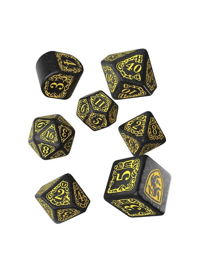 Q WORKSHOP Harry Potter Hufflepuff Modern Dice Black - Image 3
