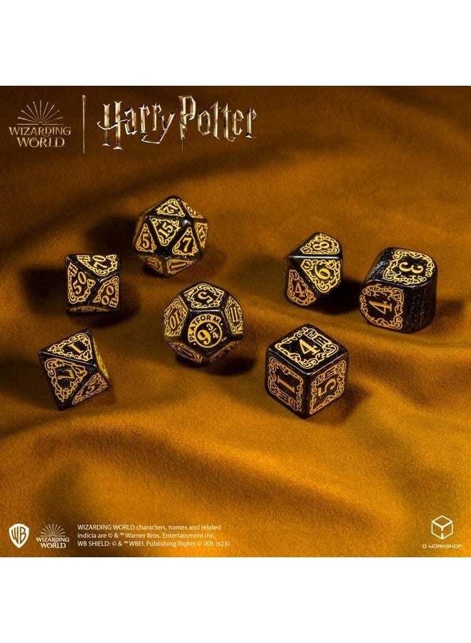 Q WORKSHOP Harry Potter Hufflepuff Modern Dice Black - Image 2