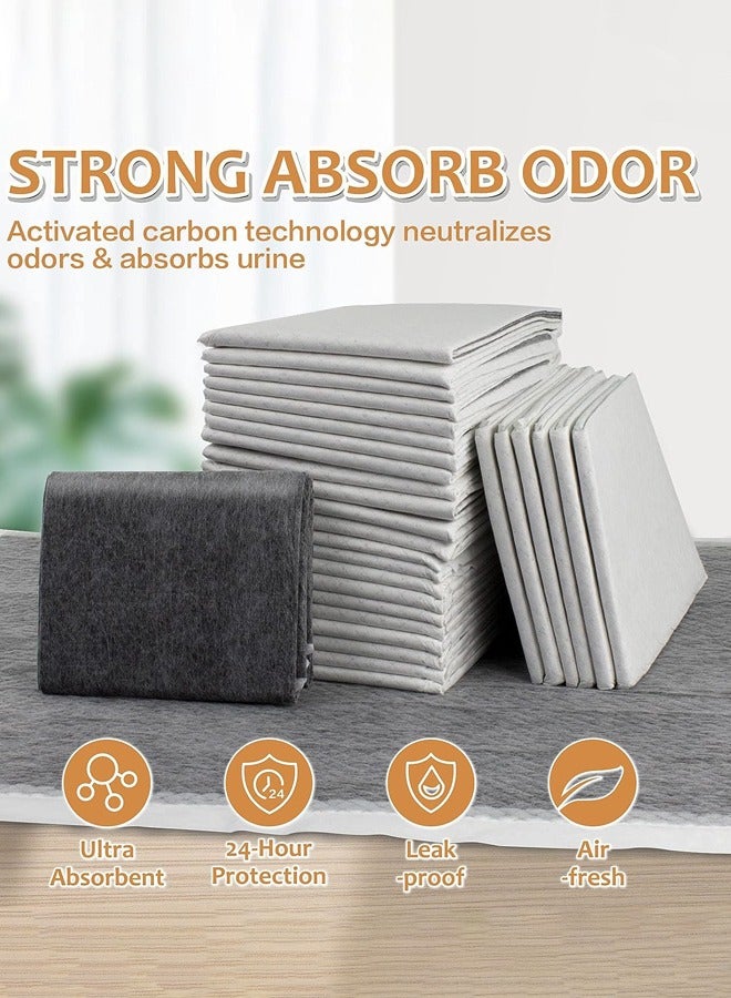 Dog Pee Pads Charcoal Puppy Pads Potty Pet Training Pads Super Absorbent & Leak-Proof Disposable Pad for Doggies Potty Training Pad with Quick-Dry Surface for Dogs Puppies Cats Kittens or Small Pets - Image 1