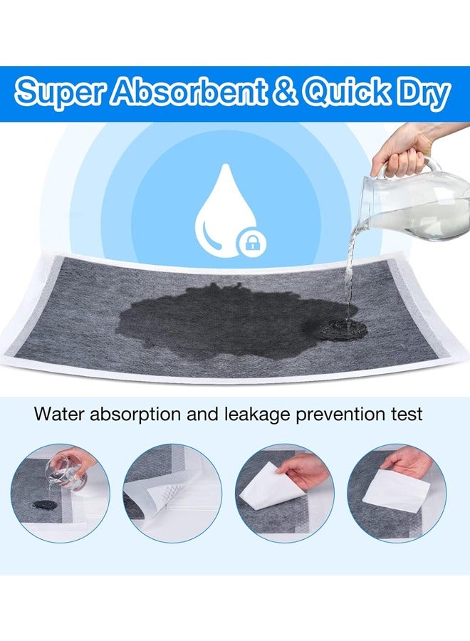 Dog Pee Pads Charcoal Puppy Pads Potty Pet Training Pads Super Absorbent & Leak-Proof Disposable Pad for Doggies Potty Training Pad with Quick-Dry Surface for Dogs Puppies Cats Kittens or Small Pets - Image 4