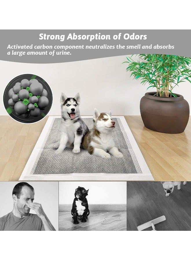 Dog Pee Pads Charcoal Puppy Pads Potty Pet Training Pads Super Absorbent & Leak-Proof Disposable Pad for Doggies Potty Training Pad with Quick-Dry Surface for Dogs Puppies Cats Kittens or Small Pets - Image 5