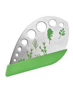 Herb Stripper Tool, Curved Edge Kitchen Gadgets 9 Holes Stainless Steel Herb Cutter kale Leaf Stripping Zip Tools, with for Kale, Chard, Collard Greens, Thyme, Basil, Rosemary
