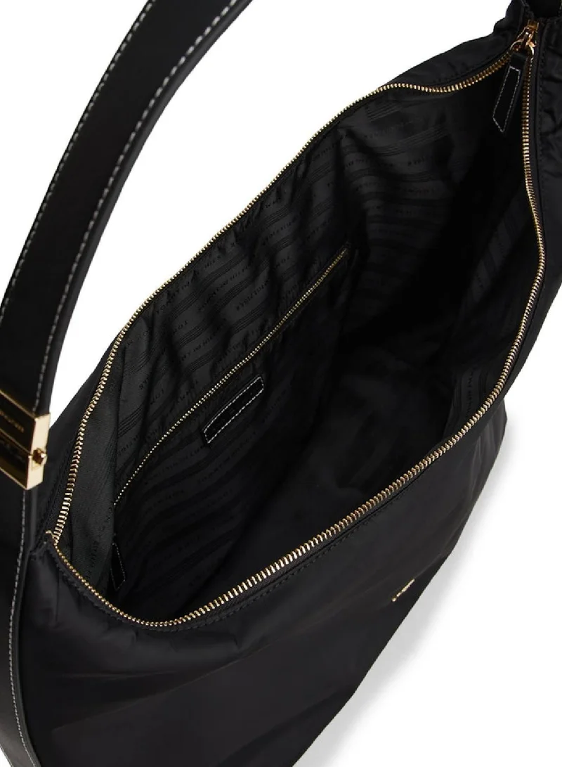 TOMMY HILFIGER Black Large Hobo Bag for Women | Best Price UAE