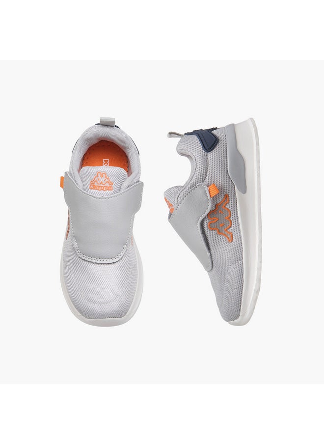 Kappa Boys' Pull Tab Detail Sports Shoes with Hook and Loop Closure  - Image 1