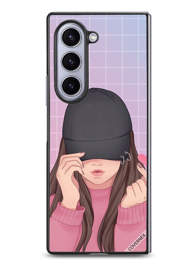 Covernex Samsung Galaxy Z Fold6 Protective Case Cover Snap Love Cap Girl - Image 1
