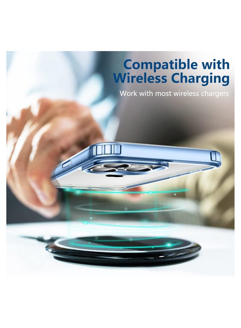 MUNTAQI Crystal Clear Designed for iPhone 13 Pro Case, [Not Yellowing] [Military Grade Drop Protection] Slim Thin Clear Phone Case for iPhone 13 Pro 6.1 inch - Image 3