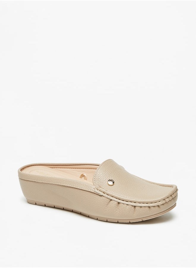 Flora Bella By Shoexpress - Women's Solid Slip-On Mules - Image 1