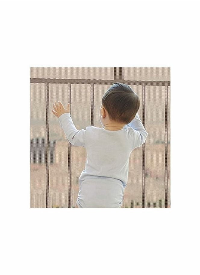كاست ويف شبكة أمان للأطفال / الحيوانات الأليفة ، واقيات درابزين متينة لسلامة الأطفال لشرفة سلالم داخلية  - Image 1