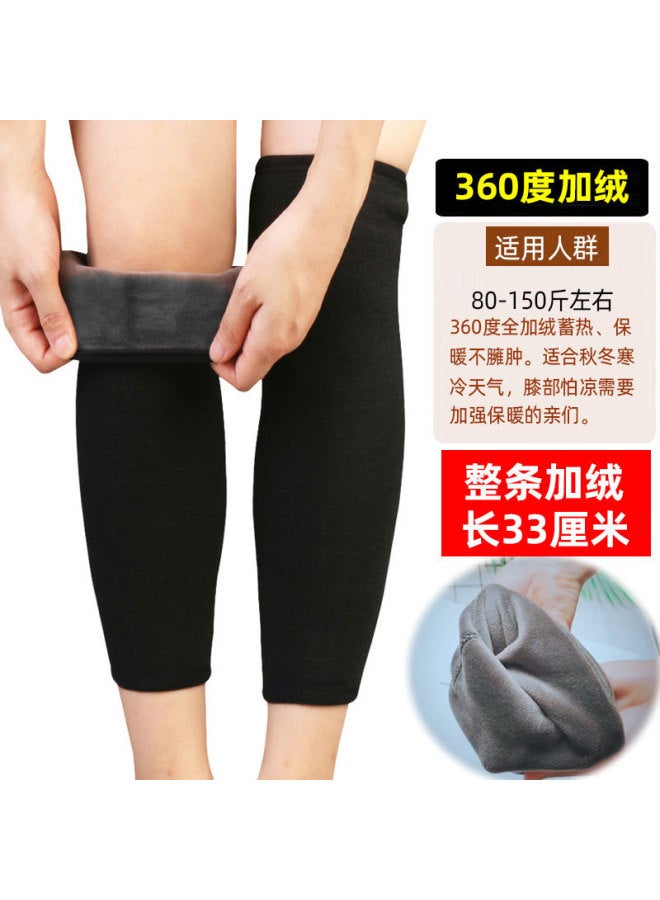 Kneecap Warm Cold-proof Leggings For The Elderly Thickened Fleece-lined Men And Women Knee Joint Warm Inflammation Protective Paint Autumn And Winter Riding