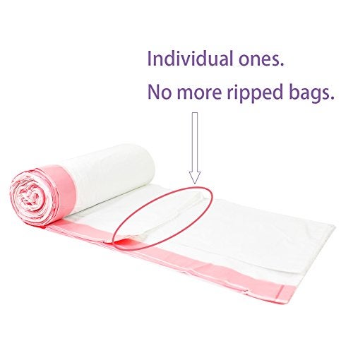 Orino Ultra Strong Small Garbage Bags for Car Bath Room and Office 4 Gallon Drawstring Can Liner 0.7 mil White Unscented 60 Count Cat Litter Trash Bag for Small Trash Bin - Image 2