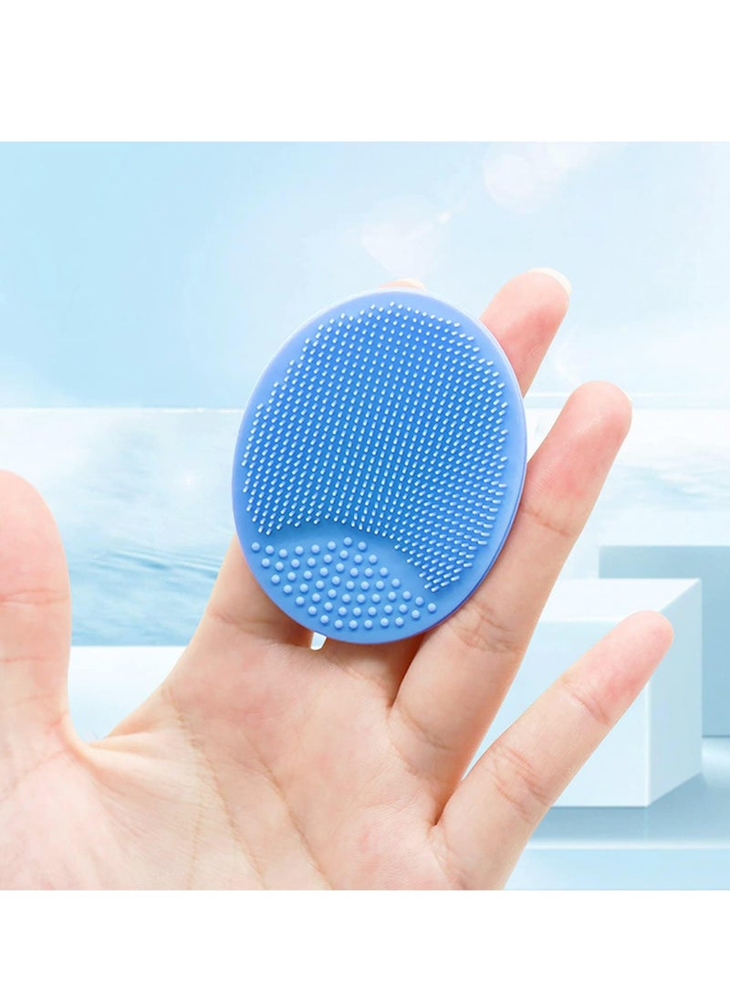 Generic - 4 Pieces Soft Silicone Face Scrubber Massager Exfoliator Brush Facial Cleansing Brush Remove Blackhead Acne Gentle Face Nose Scrub Wash Brush Skin Care Tools for Women and Men - Image 1