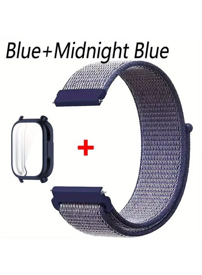 Redmi Watch 5 Lite Smartwatch Midnight Blue Nylon Strap Adjustable Scratch Resistant - Image 1