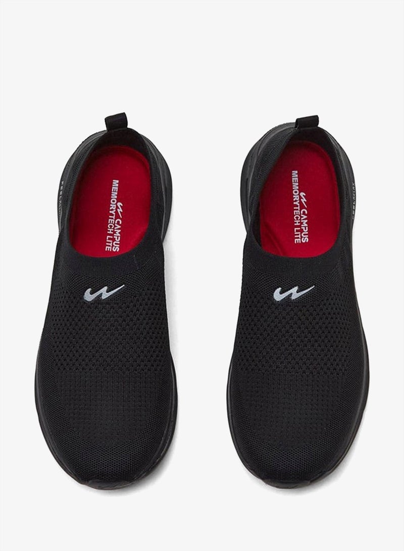 CAMPUS Men's Black Classic Slip On Shoes, Bold Comfortable Casual Footwear - Image 4