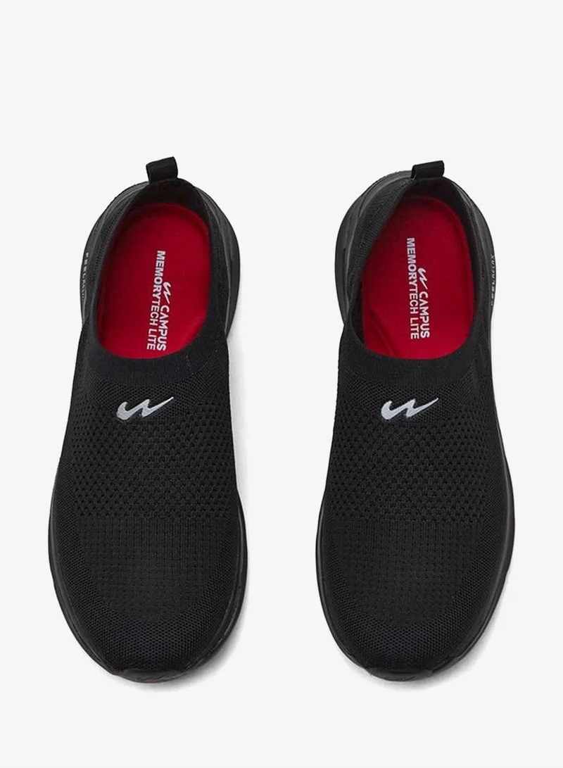 CAMPUS Full Blk Campus Men's All-Black Slip-On Shoes – Cushioned, Lightweight, Easy Wear for Men | Best Price UAE