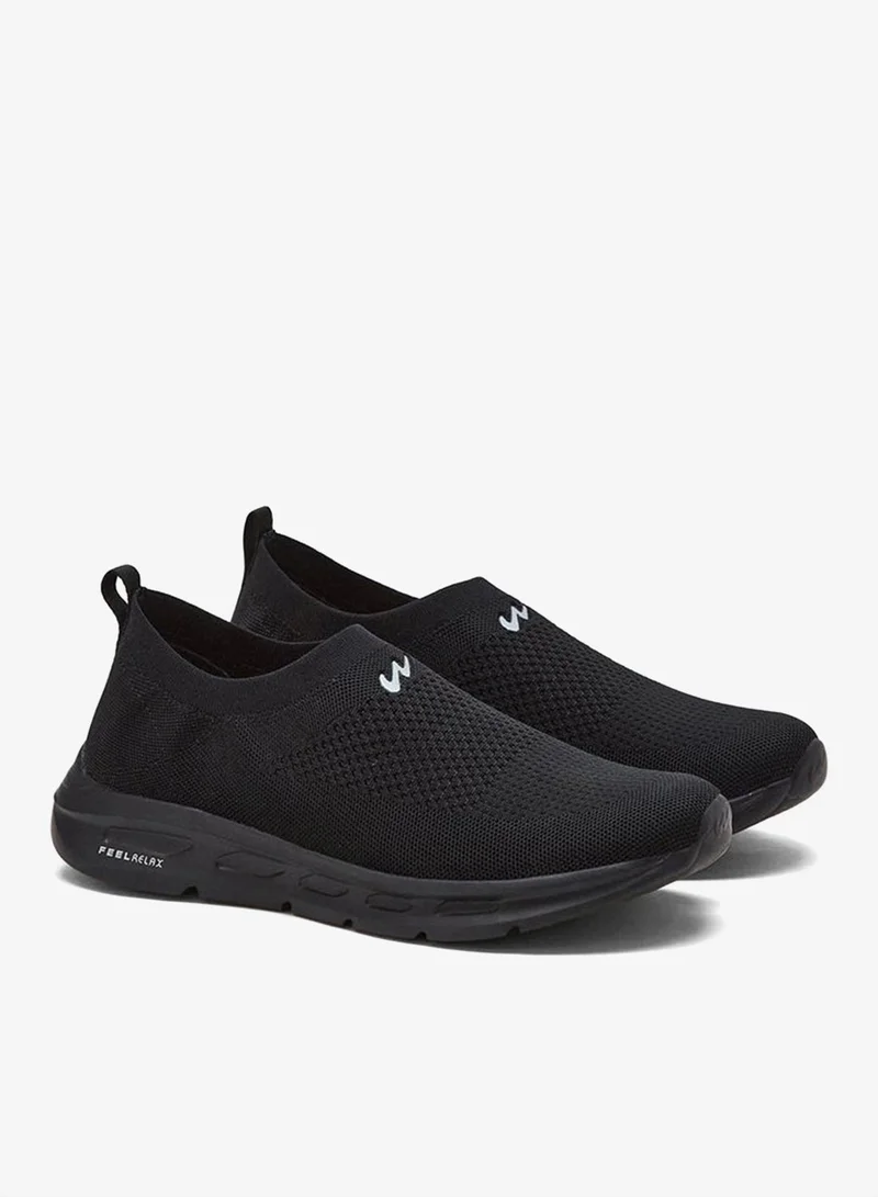 CAMPUS Full Blk Campus Men's All-Black Slip-On Shoes – Cushioned, Lightweight, Easy Wear for Men | Best Price UAE