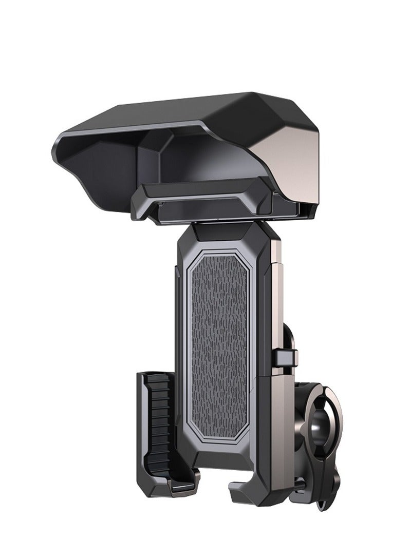 Yesido 360° Rotating Waterproof Sunshade Motorcycle and Bicycle Phone Holder with Cover, Ensuring Secure and Convenient Phone Mounting for Your Ride - Image 1