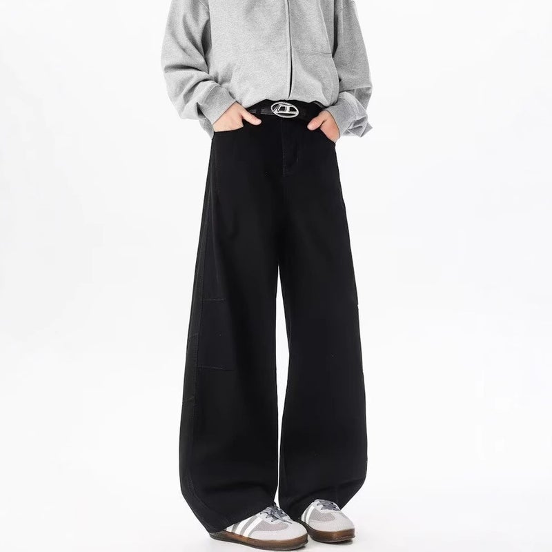 Unisex Classic Denim Jeans Loose Fit Daily Outdoor Wear - Image 4