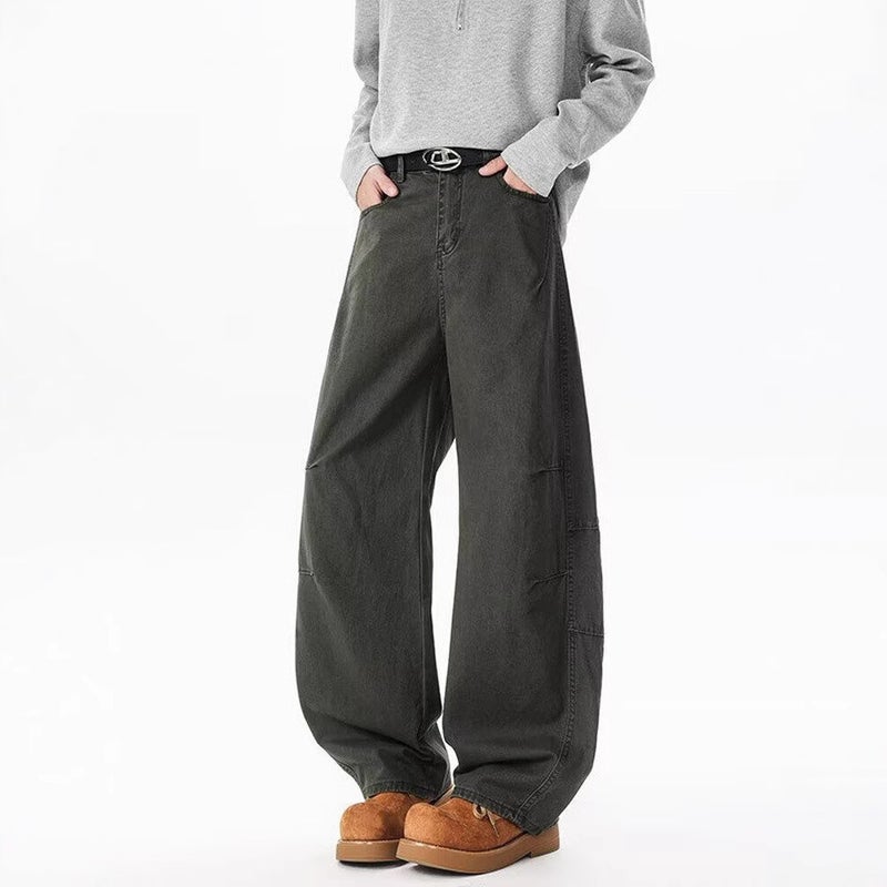 Unisex Classic Denim Jeans Loose Fit Daily Outdoor Wear - Image 2