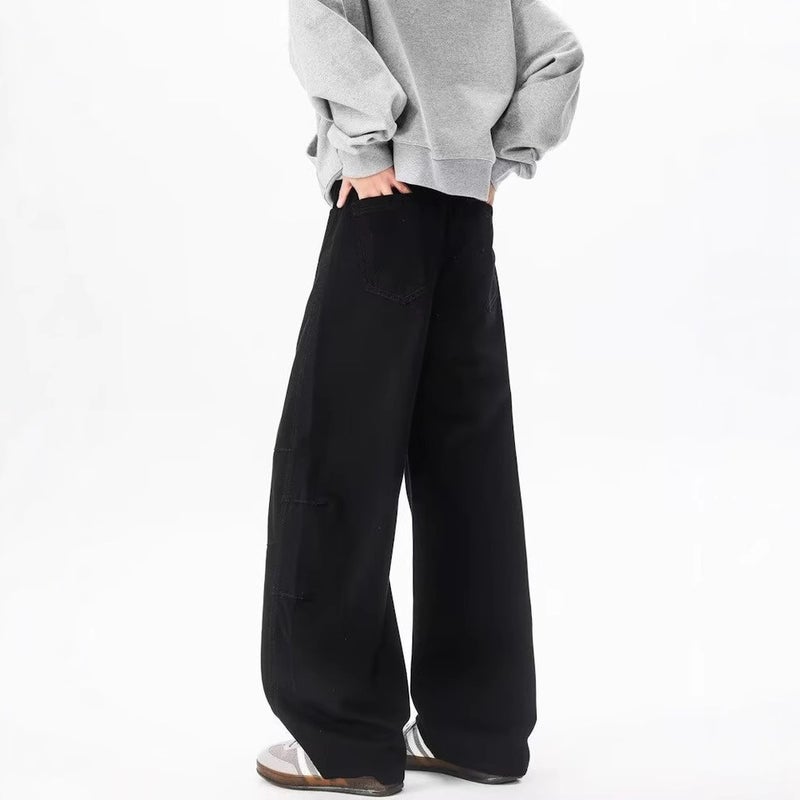 Unisex Classic Denim Jeans Loose Fit Daily Outdoor Wear - Image 5