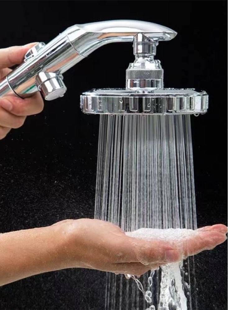 Kutis Kutis 1-Set Bathroom Shower Head Set Filter for Chlorine Removal and Hair Skincare Protection ABS Silver 25.5x10.2x1.9 Centimeter  - Image 3