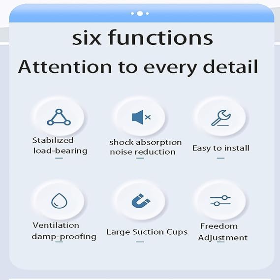 Calyrex Anti Vibration Pads for Washing Machine 4 Washing Machine Anti Vibration Pads Washer Anti Vibration Pads Rubber Vibration Pad Washing Machine Pads for Anti Vibration Mat Isolation Pads - Image 2