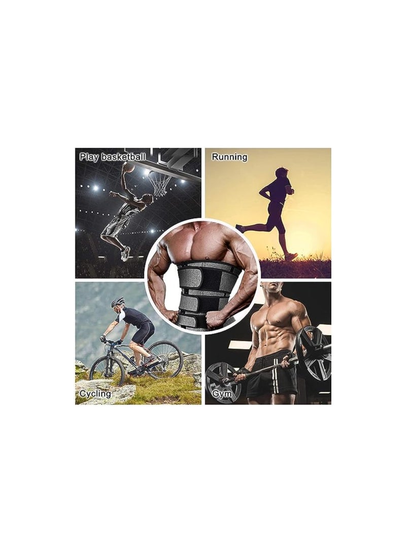 SOLARAE حزام تخسيس نحيف للرجال، مدرب البطن، كورسيه نيونبرين ساونا للتعرق، دعم الظهر الرياضي وتحسين الوضعية - 3XL - Image 3