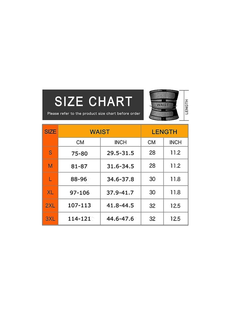 SOLARAE حزام تخسيس نحيف للرجال، مدرب البطن، كورسيه نيونبرين ساونا للتعرق، دعم الظهر الرياضي وتحسين الوضعية - 3XL - Image 5