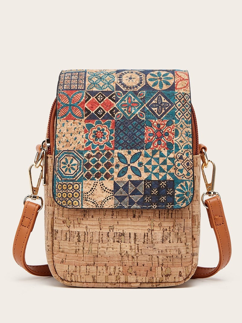 Fashion Retro Multi-Element Mobile Phone Bag Coin Purse Multi-Layer One-Shoulder Cross-Body Bark Women'S Bag - Image 2