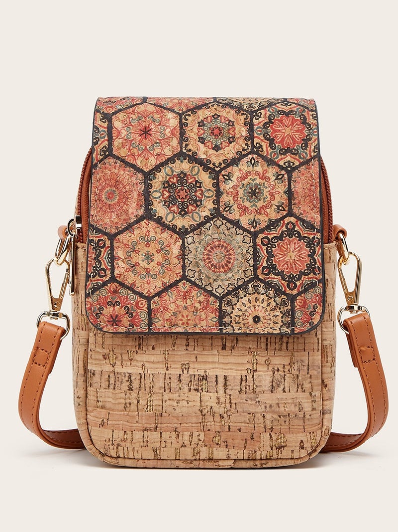 Fashion Retro Multi-Element Mobile Phone Bag Coin Purse Multi-Layer One-Shoulder Cross-Body Bark Women'S Bag - Image 3