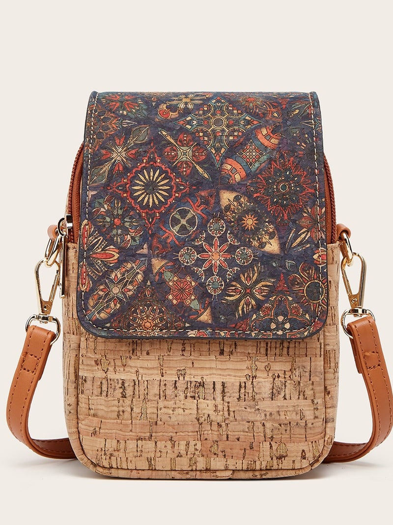 Fashion Retro Multi-Element Mobile Phone Bag Coin Purse Multi-Layer One-Shoulder Cross-Body Bark Women'S Bag - Image 1