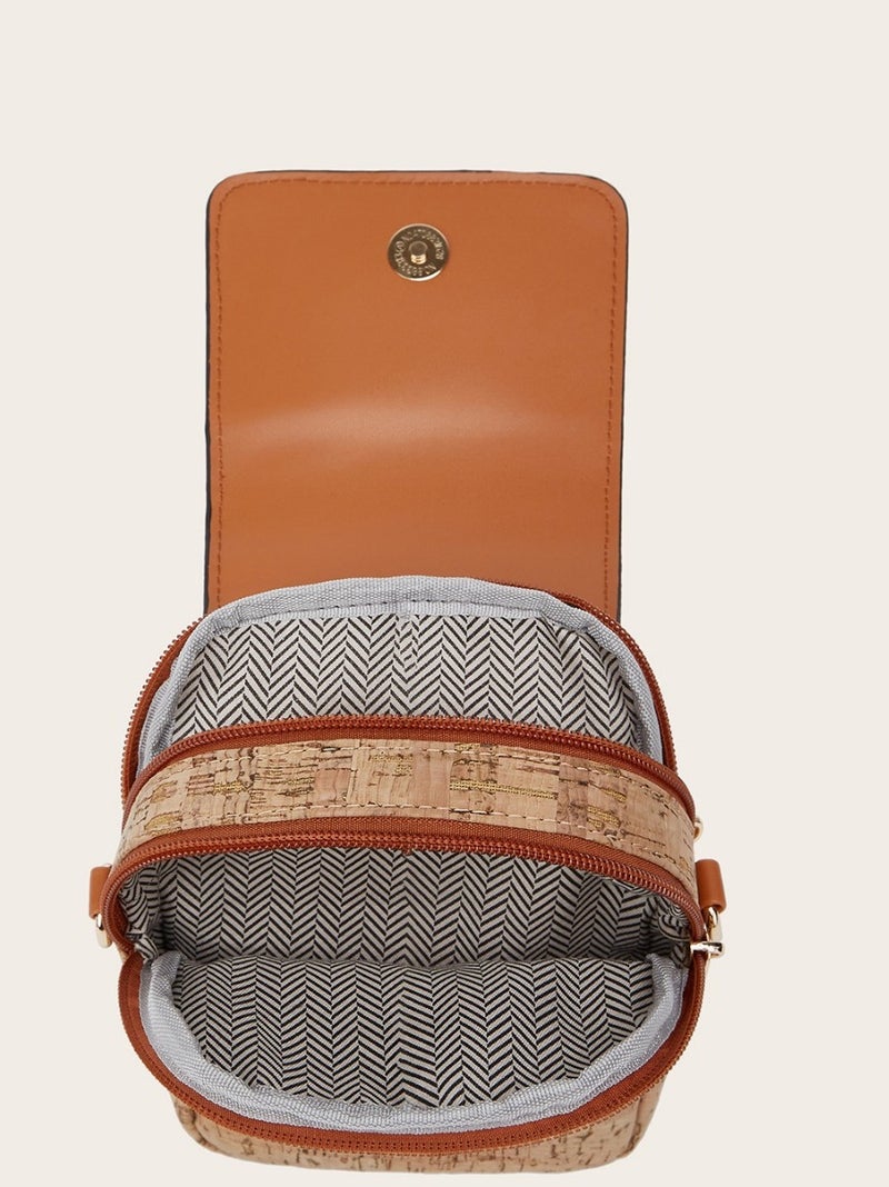 Fashion Retro Multi-Element Mobile Phone Bag Coin Purse Multi-Layer One-Shoulder Cross-Body Bark Women'S Bag - Image 4