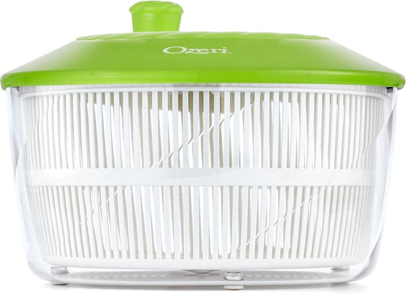 Ozeri Italian Made Fresca Salad Spinner and Serving Bowl, BPA-Free, Green, 4.4 qt - Image 4