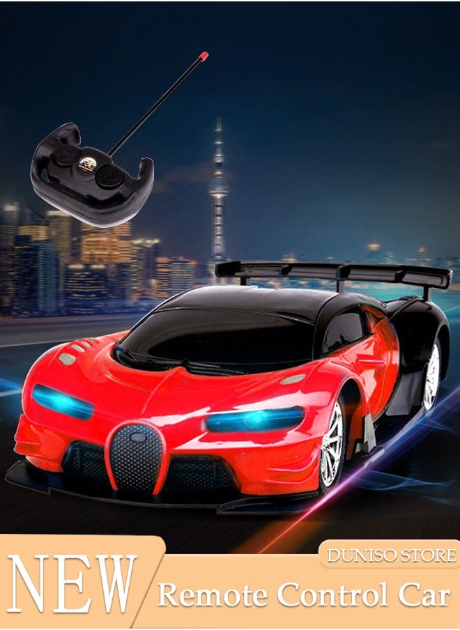 DUNISO Remote Control High Speed ​​Drift Red Bugatti Car Rechargeable Remote Control Electric Sports Racing Toy Car Realistic Model Car with LED Light Birthday Hobby Gift for Kids, Girls, Boys, Toddlers  - Image 1
