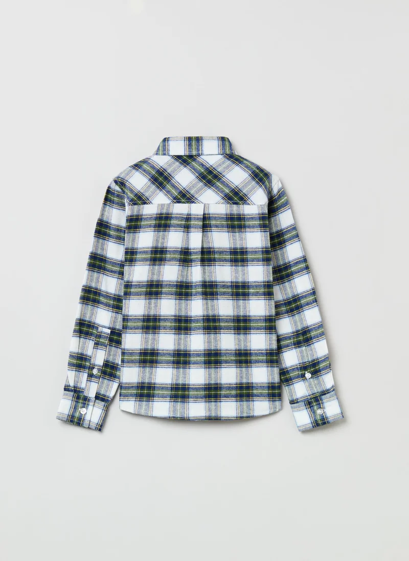 او في اس Ovs Housebrand Shirt In Check Flannel