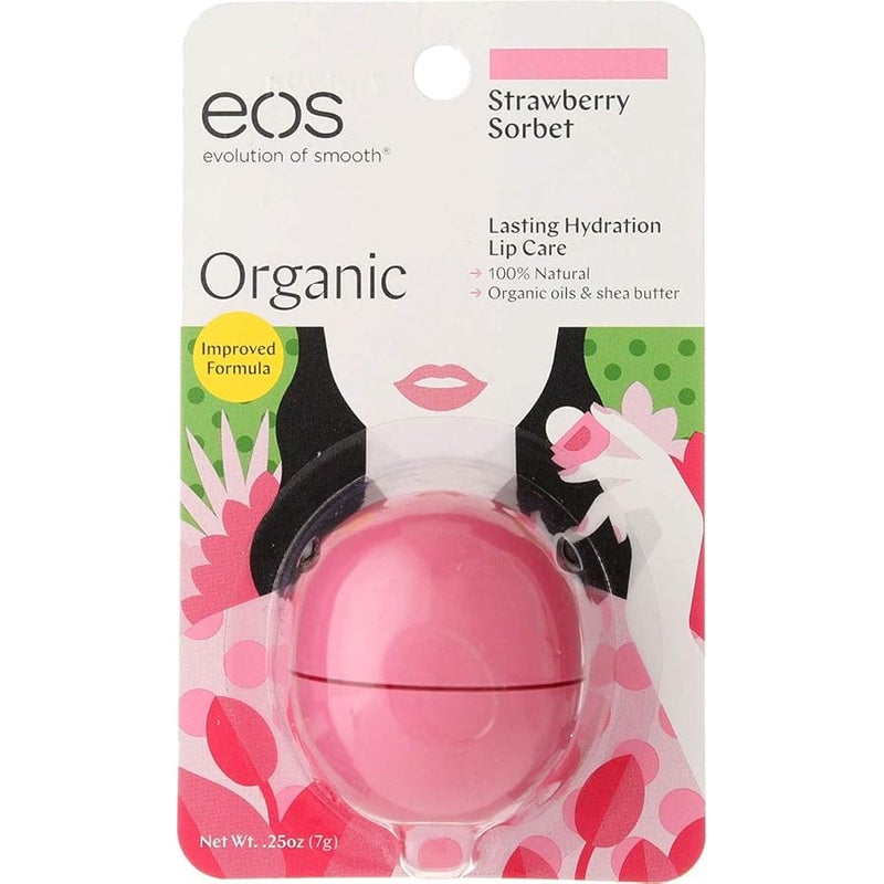 Eos Lip Balm Strawberry S Size 25 O Eos Lip Balm Strawberry Sorbet 25 Oz - Image 2