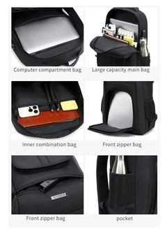 810 Business Professional Office Travel Laptop School Work Daily Use Backpack – Water-Resistant USB Charging Port Fits 15.6-inch Laptops - Black - pzsku/Z4BC94C6C783CB24AABE9Z/45/_/1739629899/c5e0002a-4fe6-4ba5-b533-07e6c3afcf72