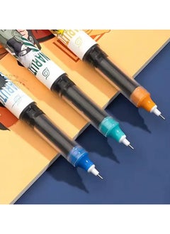 Deli Anime Naruto Black Ink Gel Pen for School, Office and more (Pack of 6, Random Design)  - Image 2