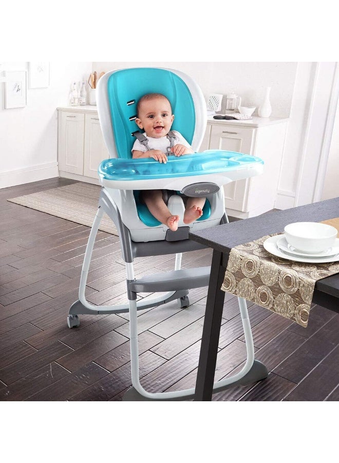 Ingenuity Trio 3-in-1 Smartclean High Chair - Aqua, Blue - Image 4
