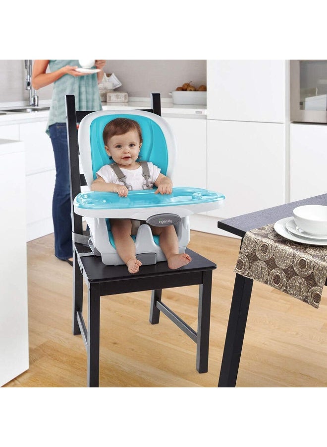 Ingenuity Trio 3-in-1 Smartclean High Chair - Aqua, Blue - Image 2