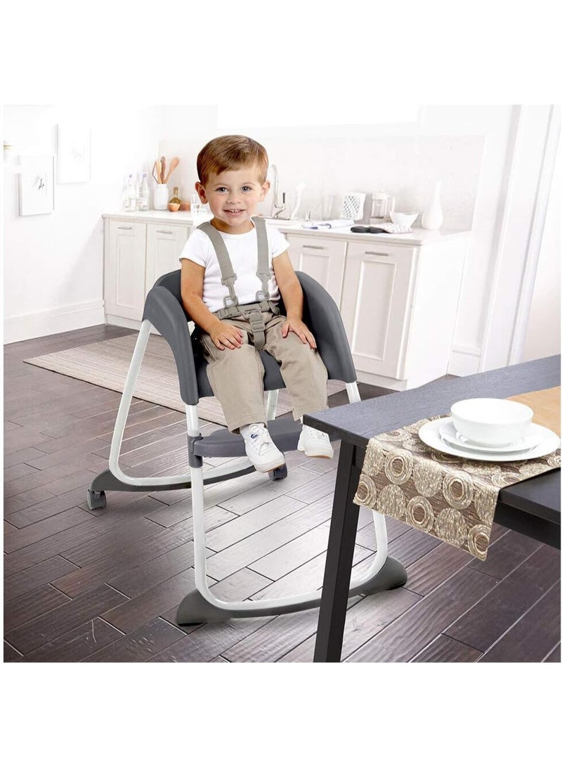 Ingenuity Trio 3-in-1 Smartclean High Chair - Aqua, Blue - Image 3