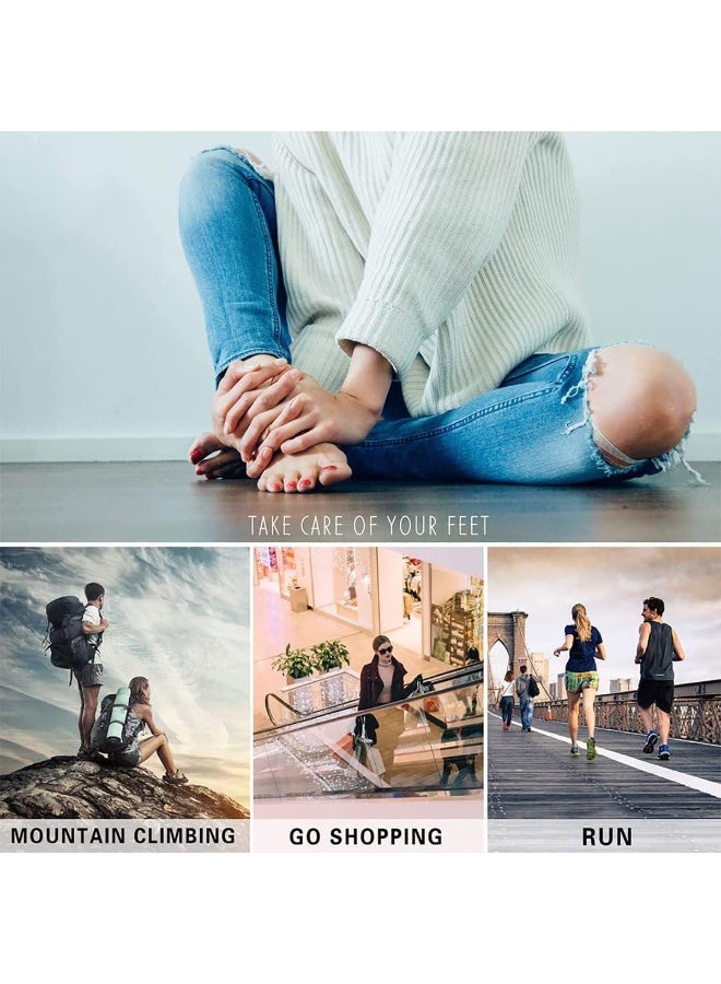 4 زوج من وسادة دعم القوس السيليكون للأقدام المسطحة ، وسادة الترابط العظامية لتخفيف آلام القدم ، وسادة القوس الجيل القابلة لإعادة الاستخدام لعلاج التهاب الكعب ، وآلام الكعب ، وسادة قوس القدم الشفافة للأحذية - Image 4