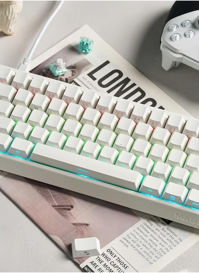 MADLIONS - MAD60 HE RGB Magnetic Switch Keyboard, Wireless/Bluetooth/USB RGB Backlit Soundproofing Foam,60% Magnetic Switch Hall Effect Adjustable, for PC Mac Win - Image 1