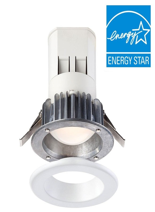 ديزاينرز فاونتن مصباح LED غائر للأسفل - 4 بوصات - سهل التركيب - 11.8 واط - 120 فولت - 4000 كلفن - 92 CRI - 743 لومن - 63 لومن/واط - قابل للتعتيم بتقنية Triac - توصيل سريع - مع حلقة تثبيت مغناطيسية بيضاء (قياسية) - T24 - ES« - Image 2