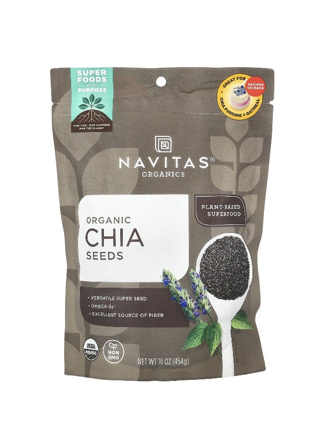 Navitas Organics Navitas Organics, Organic Chia Seeds, 16 oz (454 g) - Image 1