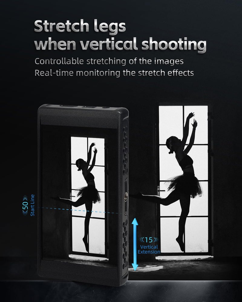 Portkeys PT6 Camera Field Monitor 5.2" 600nit Touchscreen Camera Monitor Vertical Shooting Stretch 3D LUT Output Wide Color Gamut New Peaking RGB Waveform for DSLR - Image 3