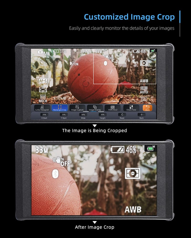 Portkeys PT6 Camera Field Monitor 5.2" 600nit Touchscreen Camera Monitor Vertical Shooting Stretch 3D LUT Output Wide Color Gamut New Peaking RGB Waveform for DSLR - Image 4