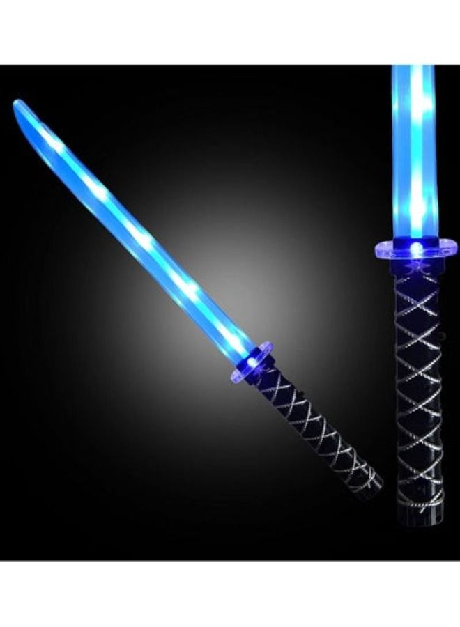 ACLIX Pack Of 2 Flashing Ninja Swords Light Saber LED Sword Toys with Sound and Light for Boy Girls Birthday Gift - Image 2