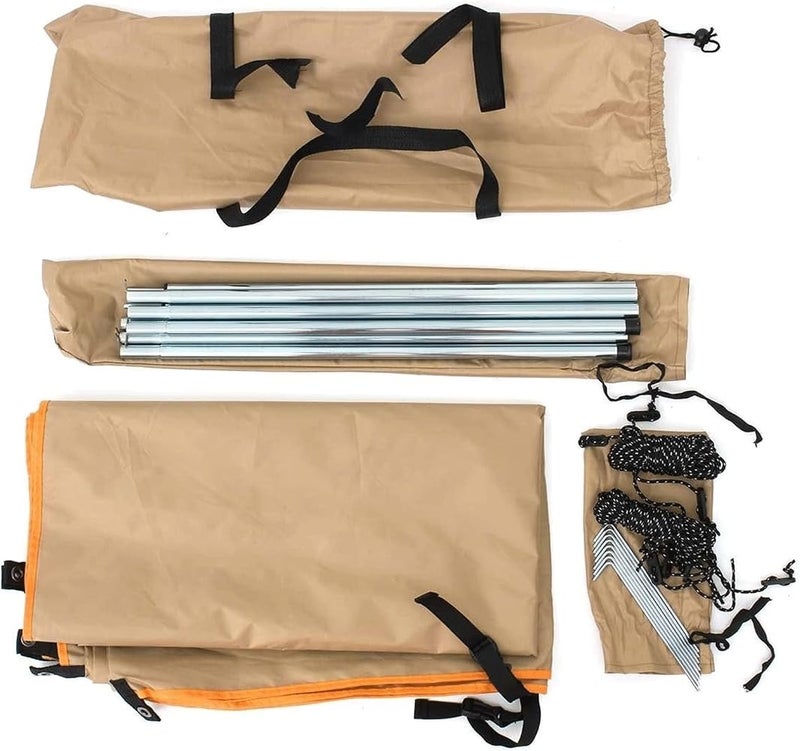 LRFVADW Tent Portable Car Side Canopy Waterproof Tarpaulin Tent Outdoor Camping Awning Roof(1,300x200cm) - Image 1